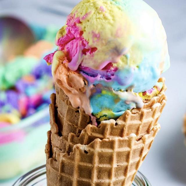 Ice cream by Lake Champlain