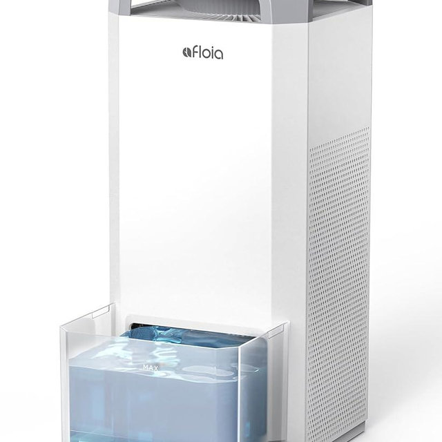Afloia Humidifier for Bedroom Large Room - Mist Free Evaporative 2 in 1 Humidifier and Air Purifier in One Combo for Home up to 3000ft² with Top Fill 5L Tank/Humidity&Air Quality Sensor/2-24H Timer