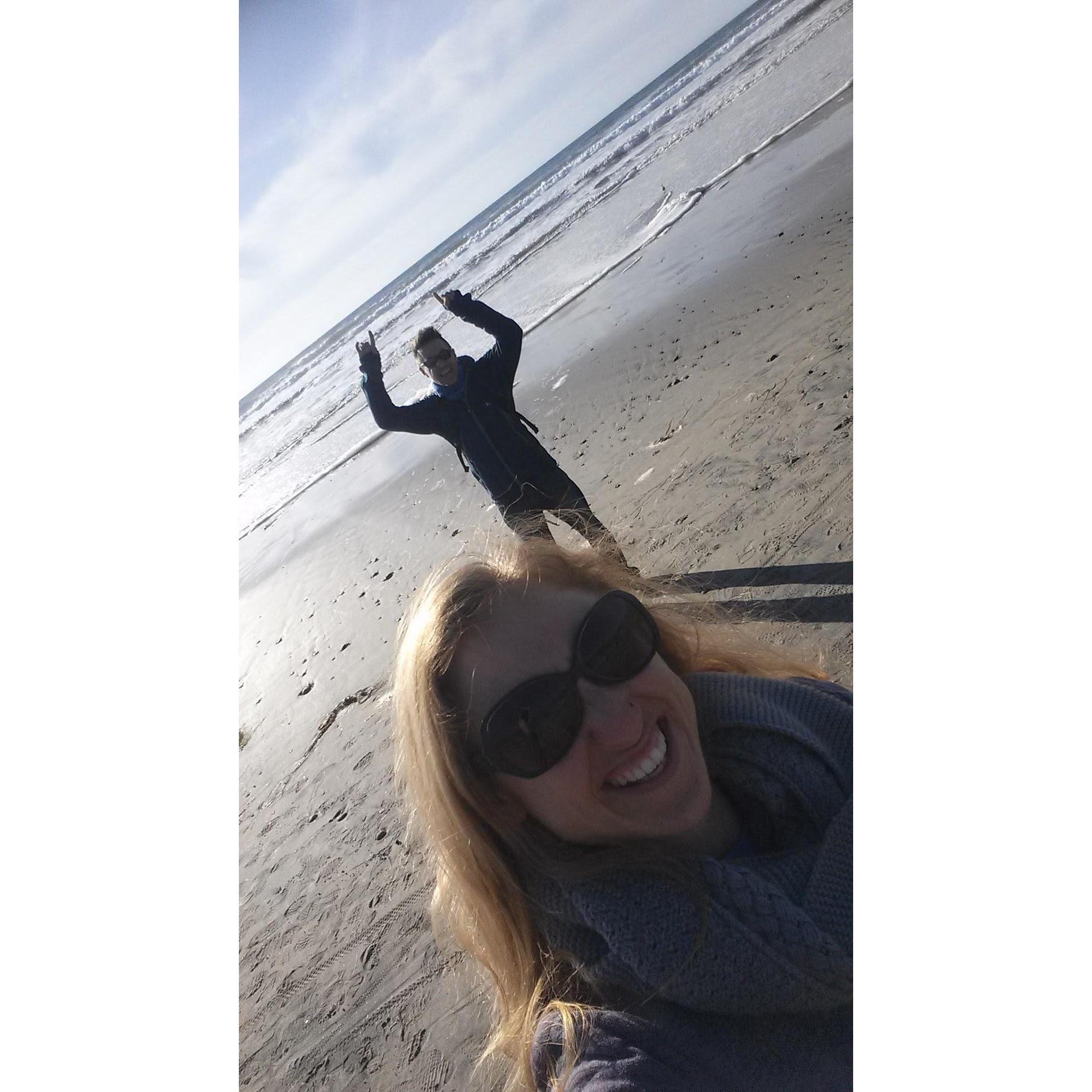 We quickly grew to love the beach and Erin was thrilled there was so much hiking in Southern CA. This was during our now tradition of taking Christmas Day Hikes on Encinitas Beach!