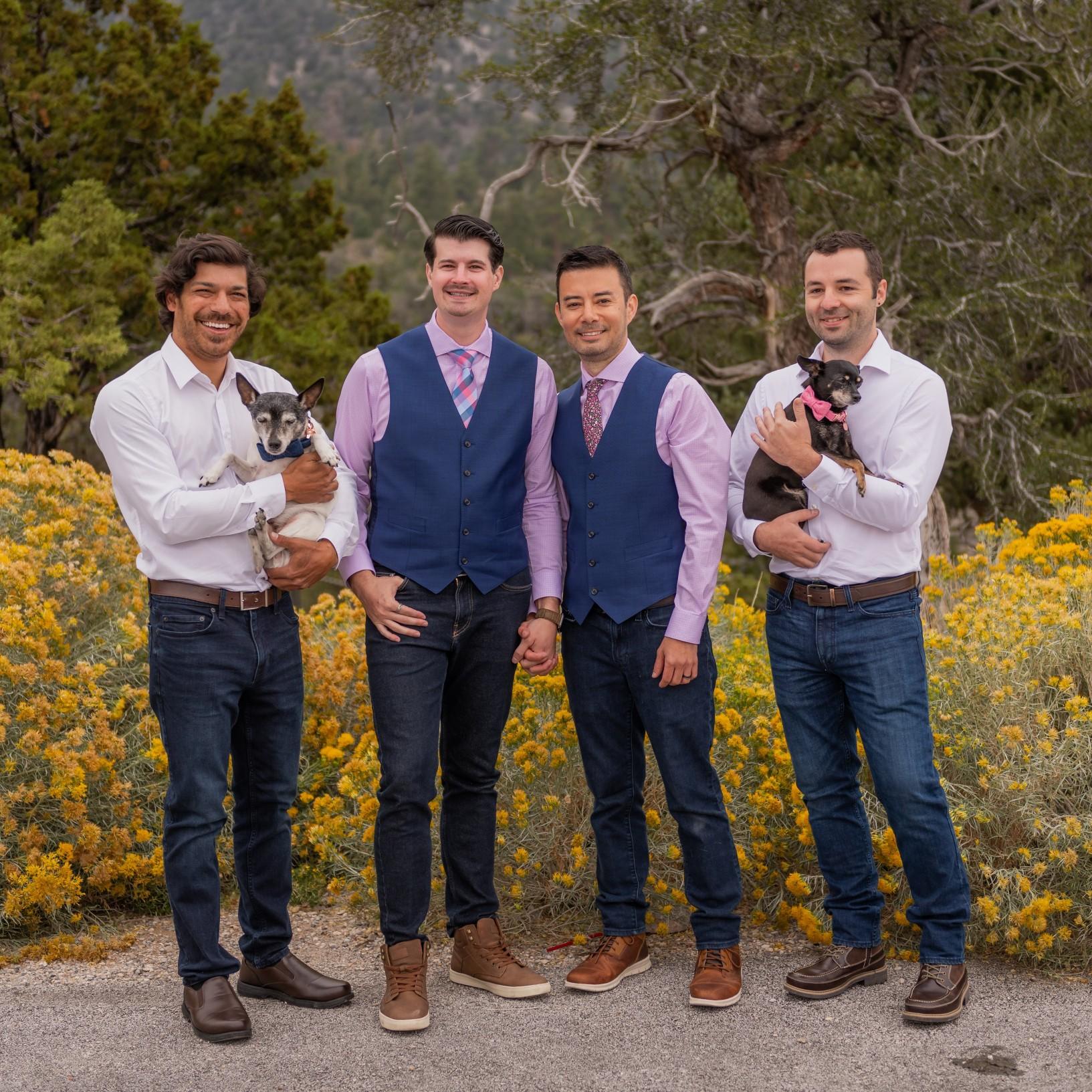 Check out these good lookin' dudes (and the pretty girl).