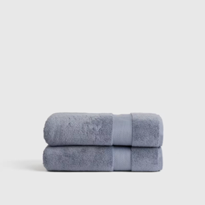 Ultra Plush Cotton Bath Towel (Set of 2) - Mineral