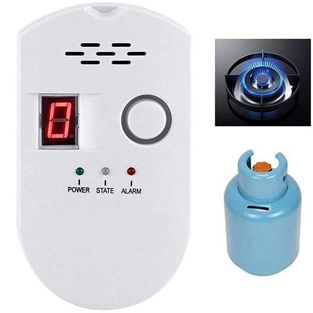 Natural Gas Detector, Propane Gas Leak Detector, Natural Gas Detector for Home, High Sensitivity Propane Detector for Home, Natural Gas Leak Alarm Monitor Sensor