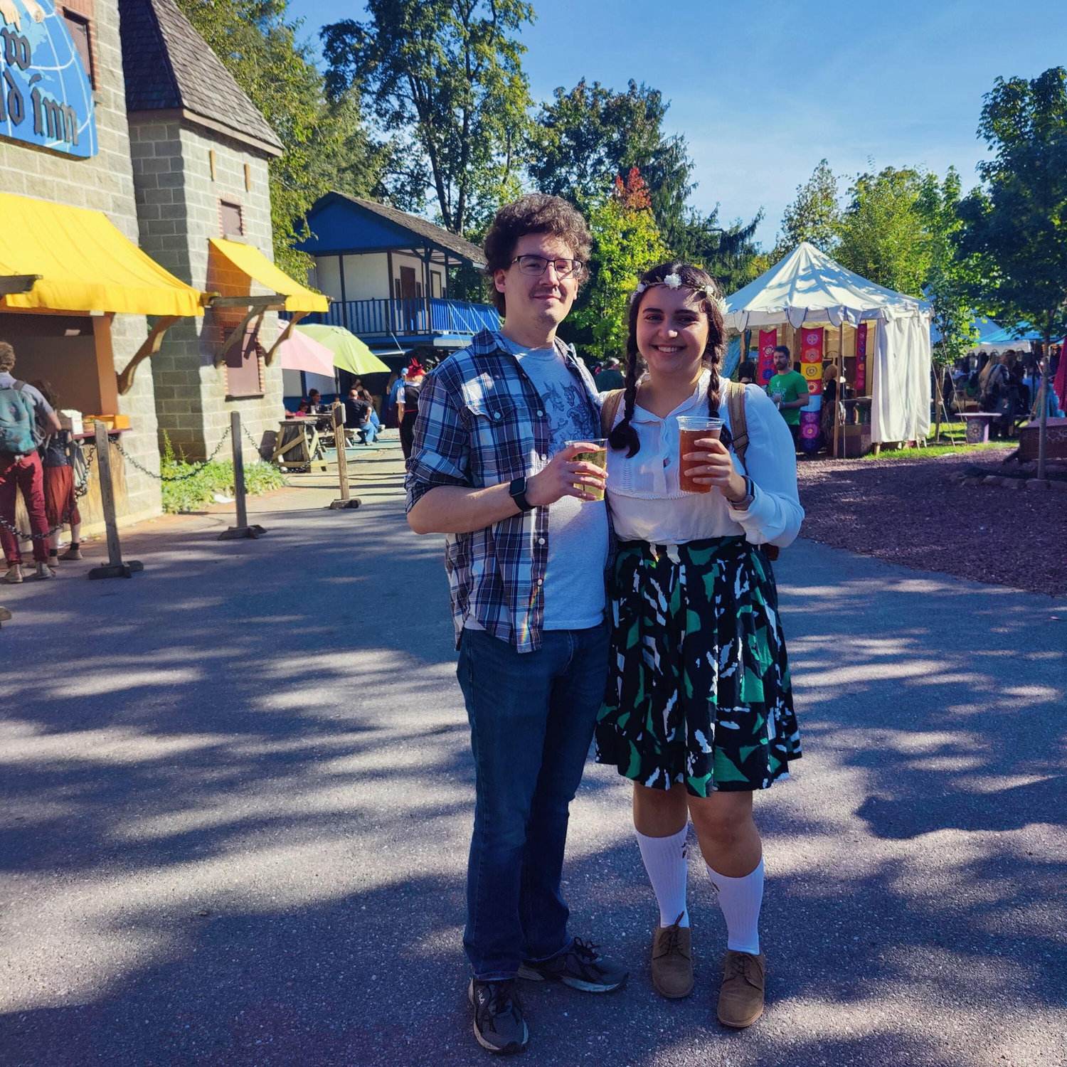 Two adventurers embarking on our first Renaissance Faire journey
