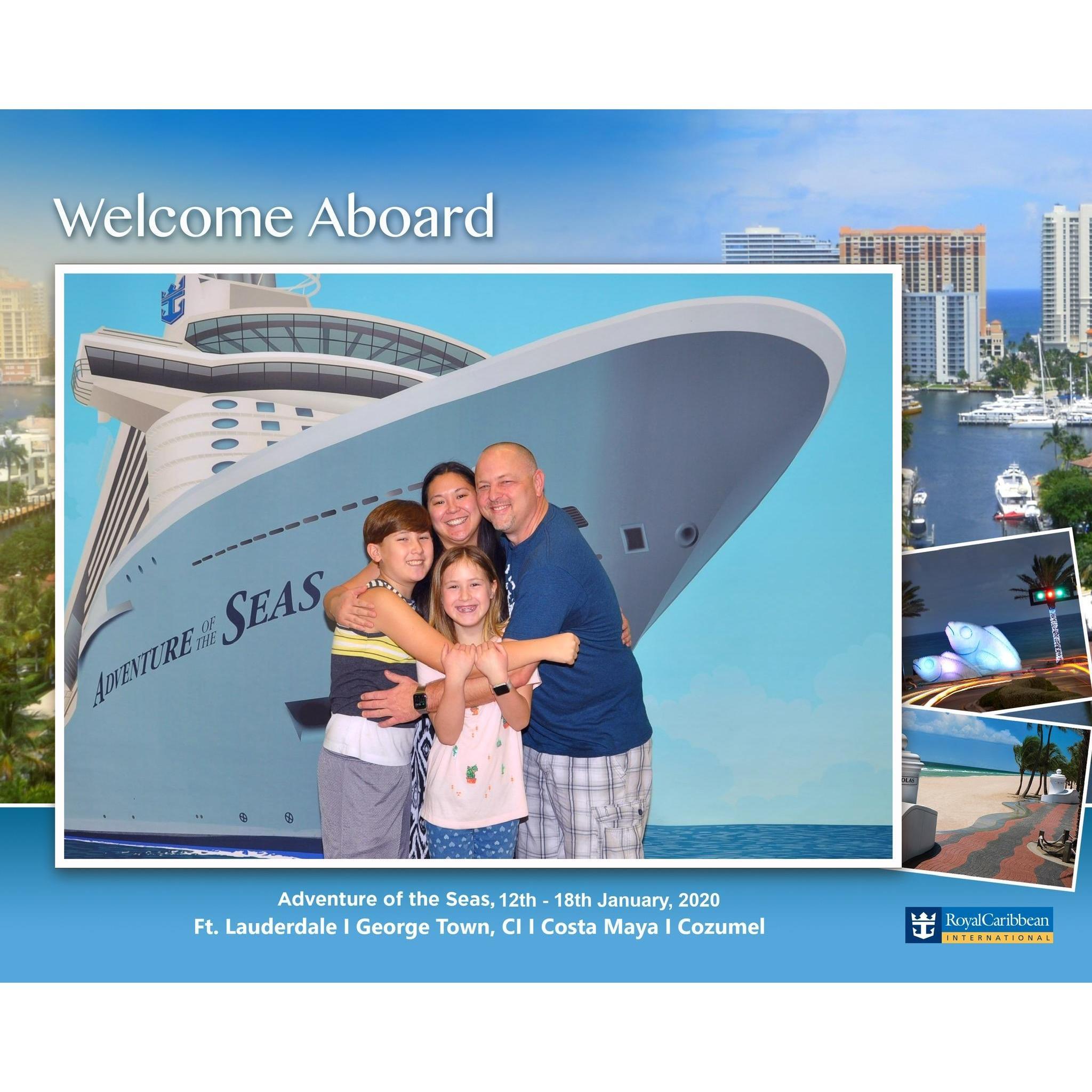Yea we cruise January 2020