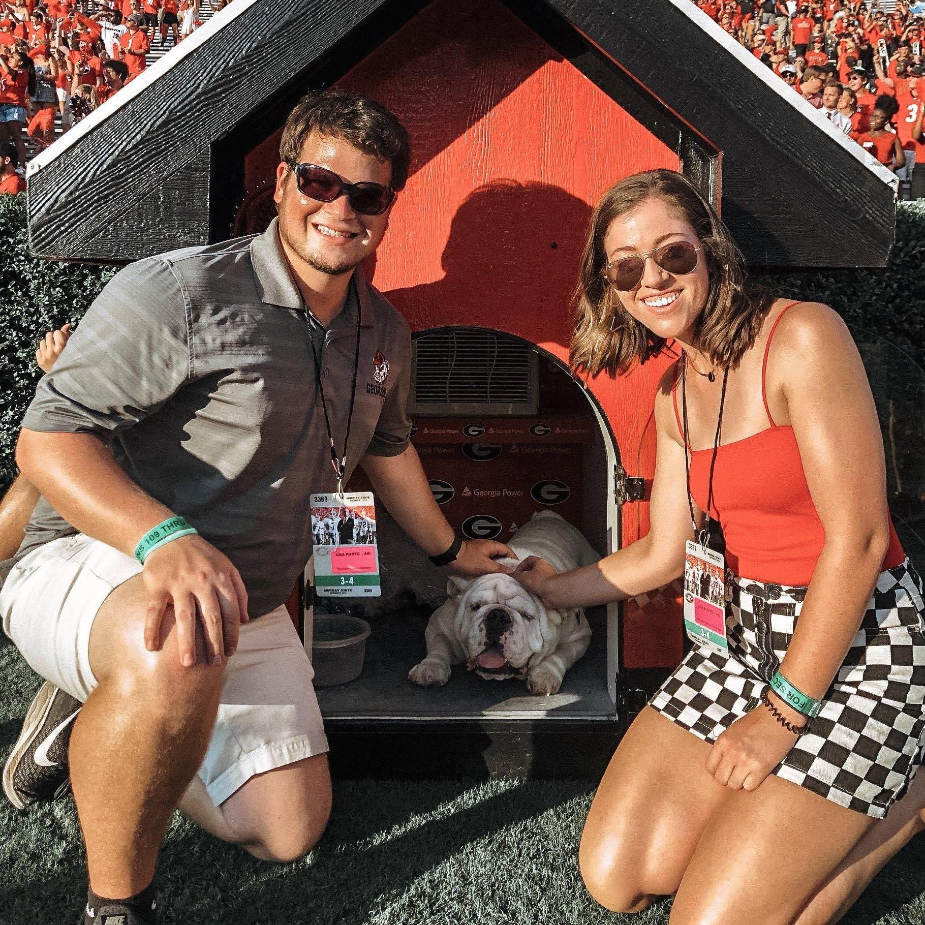 Jessica's 22nd birthday present--meeting Uga