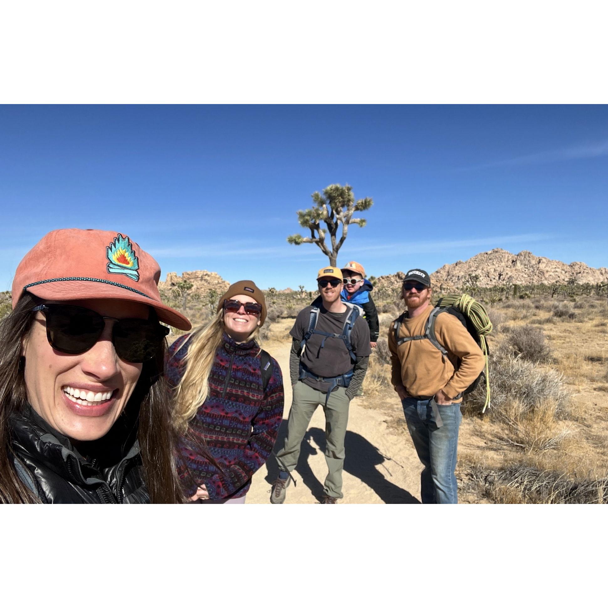 Thank you Zack for teaching Chloé to rock climb in Joshua Tree!