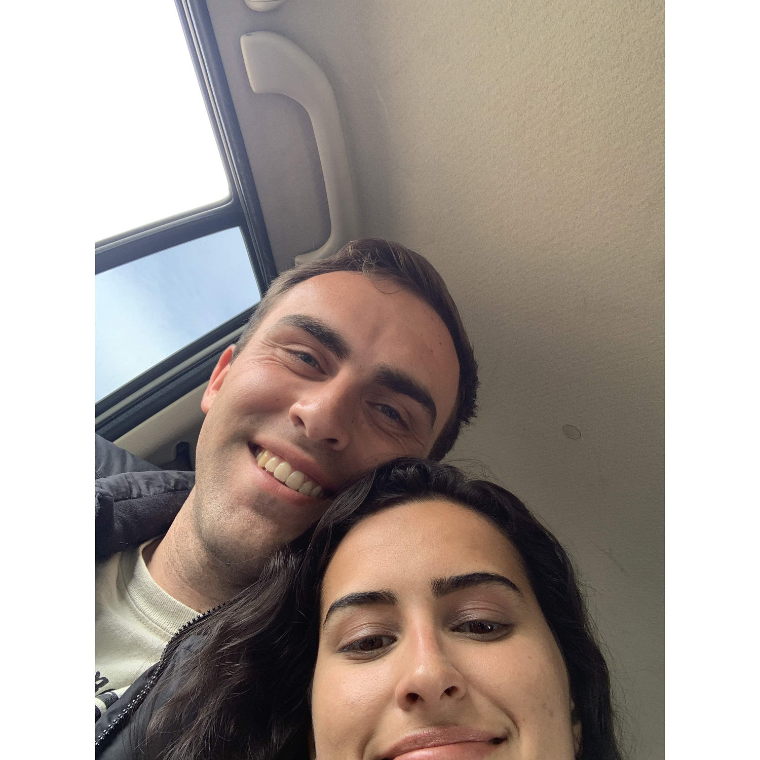 Mass in the car on day 3 of our first date, where we were bf and gf AND michael told me he loved me hahaha
