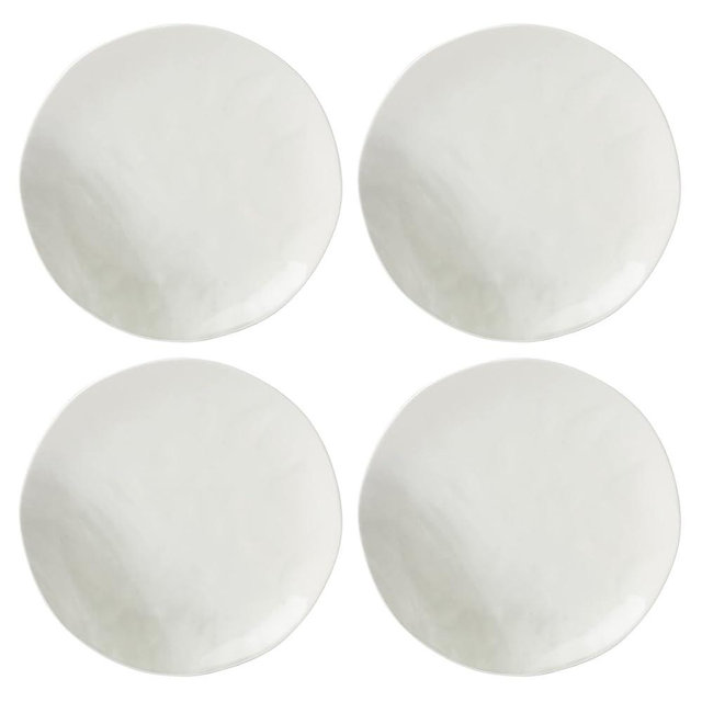 Lenox Oyster Bay 4Pc Dinner Plates, 6.50, White