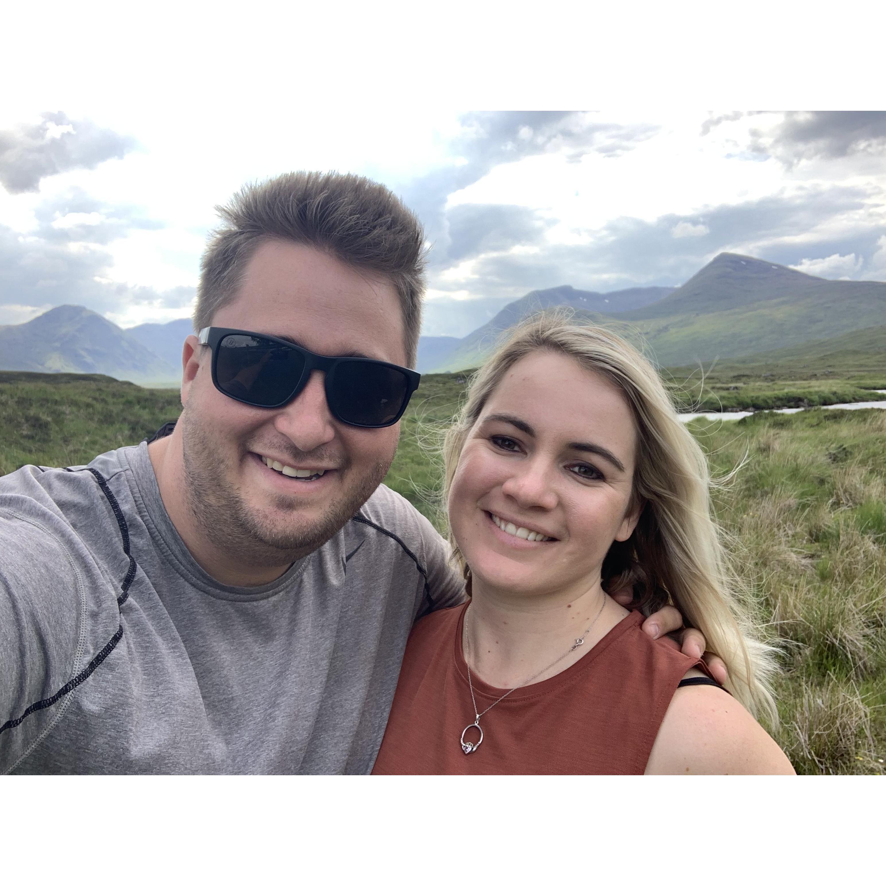 Soaking in the amazing Scotland scenery
