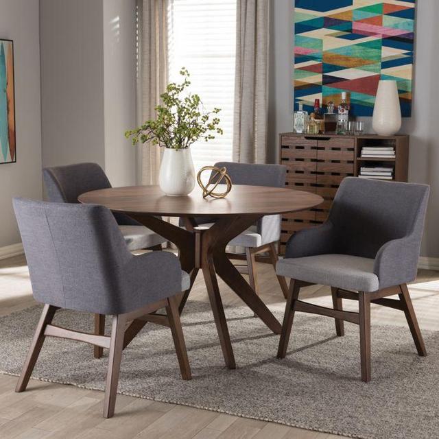 Baxton Studio Monte 5-Piece Dining Set