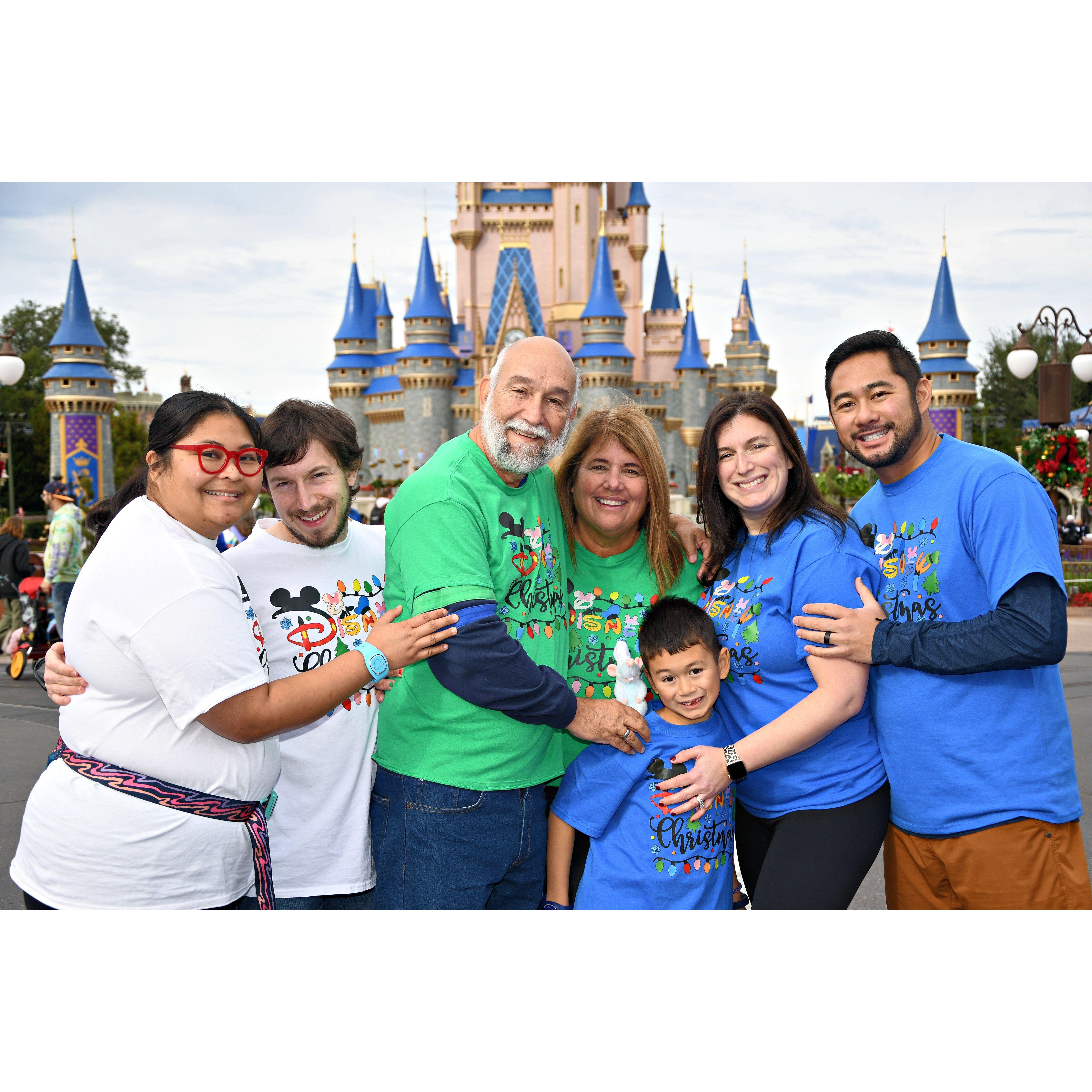 First full-family trip with Sean's family in Disney World