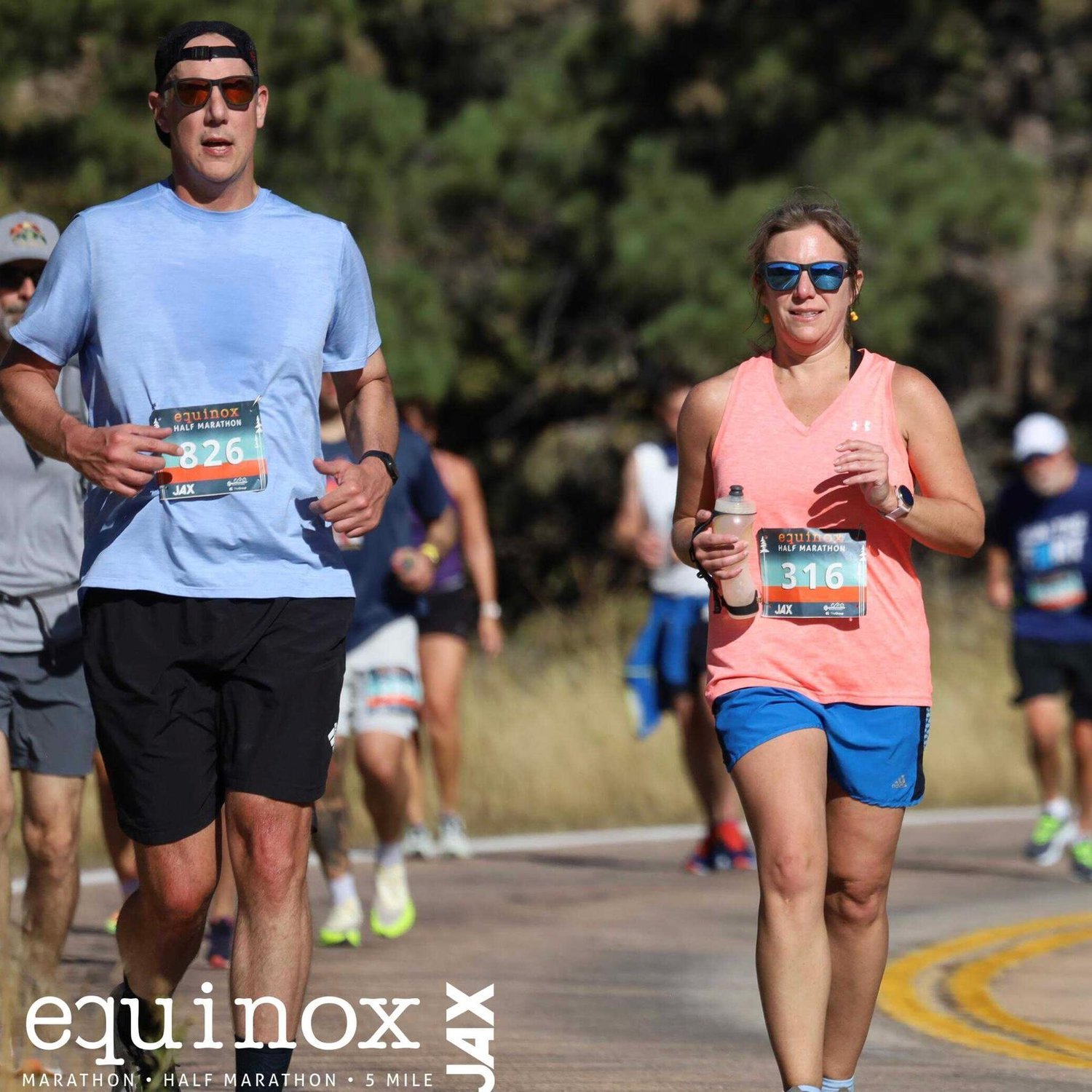 Anthony ran with Mandy in her first half marathon in September 2023.
