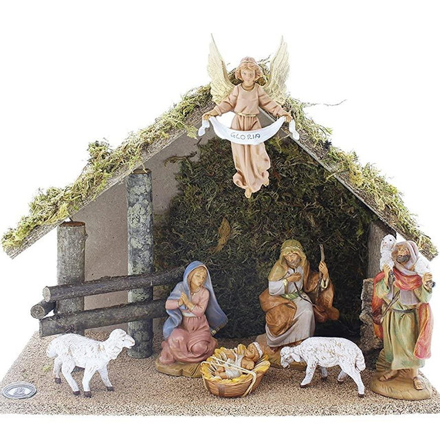 Fontanini by Roman Figure Centennial Nativity Set with Italian Set 7-Piece 5-Inch Each