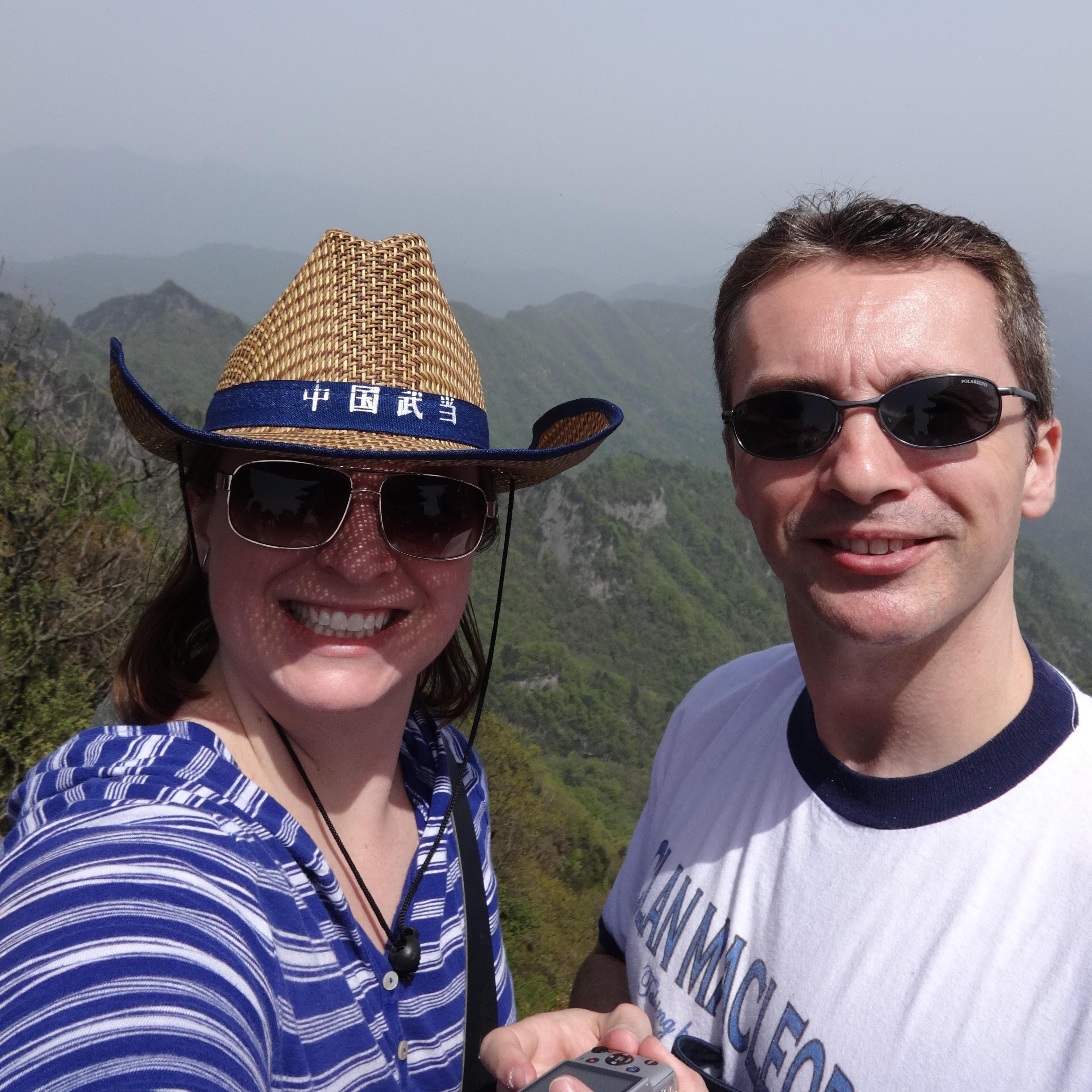 First Selfie on Wuhan Mountain