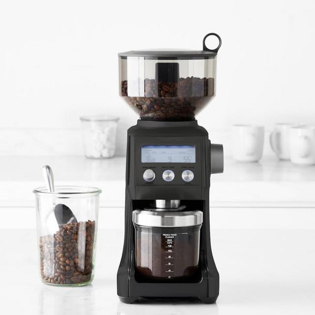 Breville Smart Grinder Pro Conical Burr Grinder, Black Truffle
