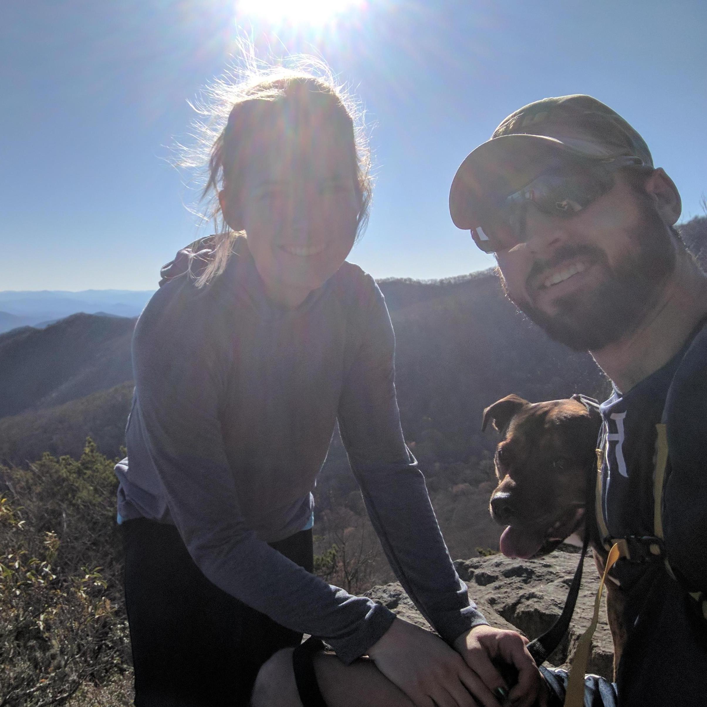 Our first hike together in NC