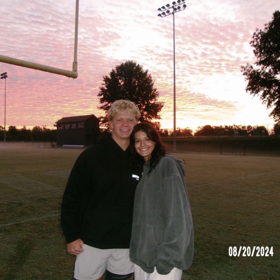 Senior sunrise as almost high school sweethearts!