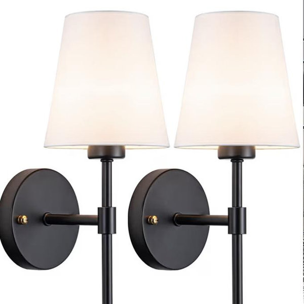 Wall Sconces Set Of Two - Black