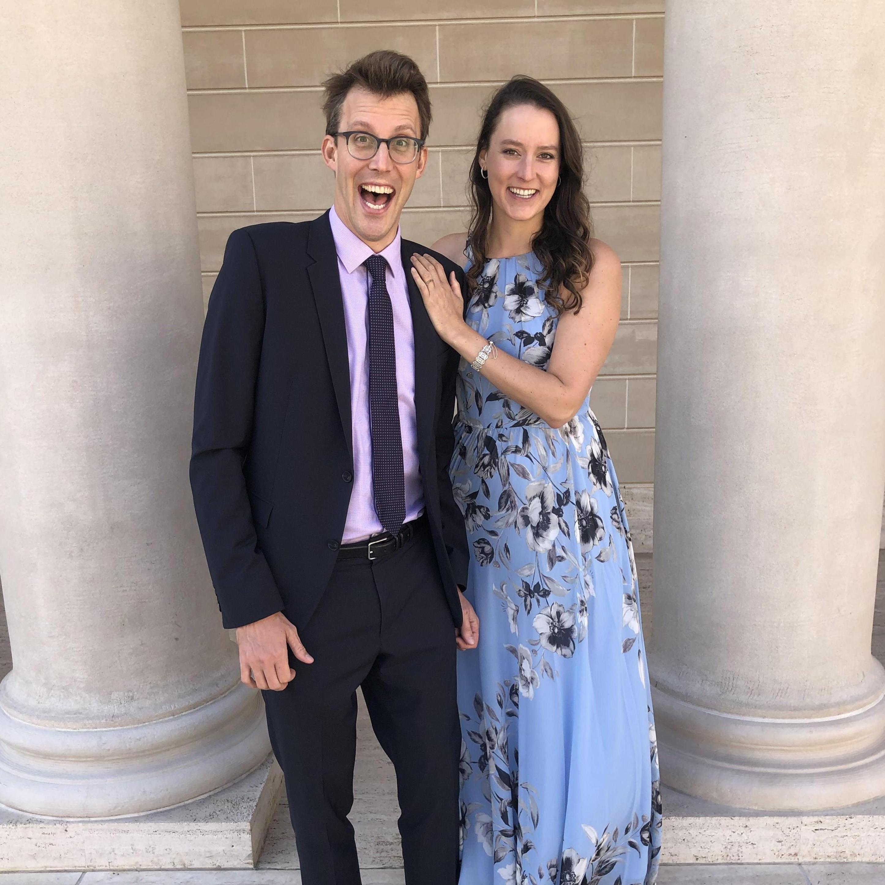 Laura is standing on a step. FYI.