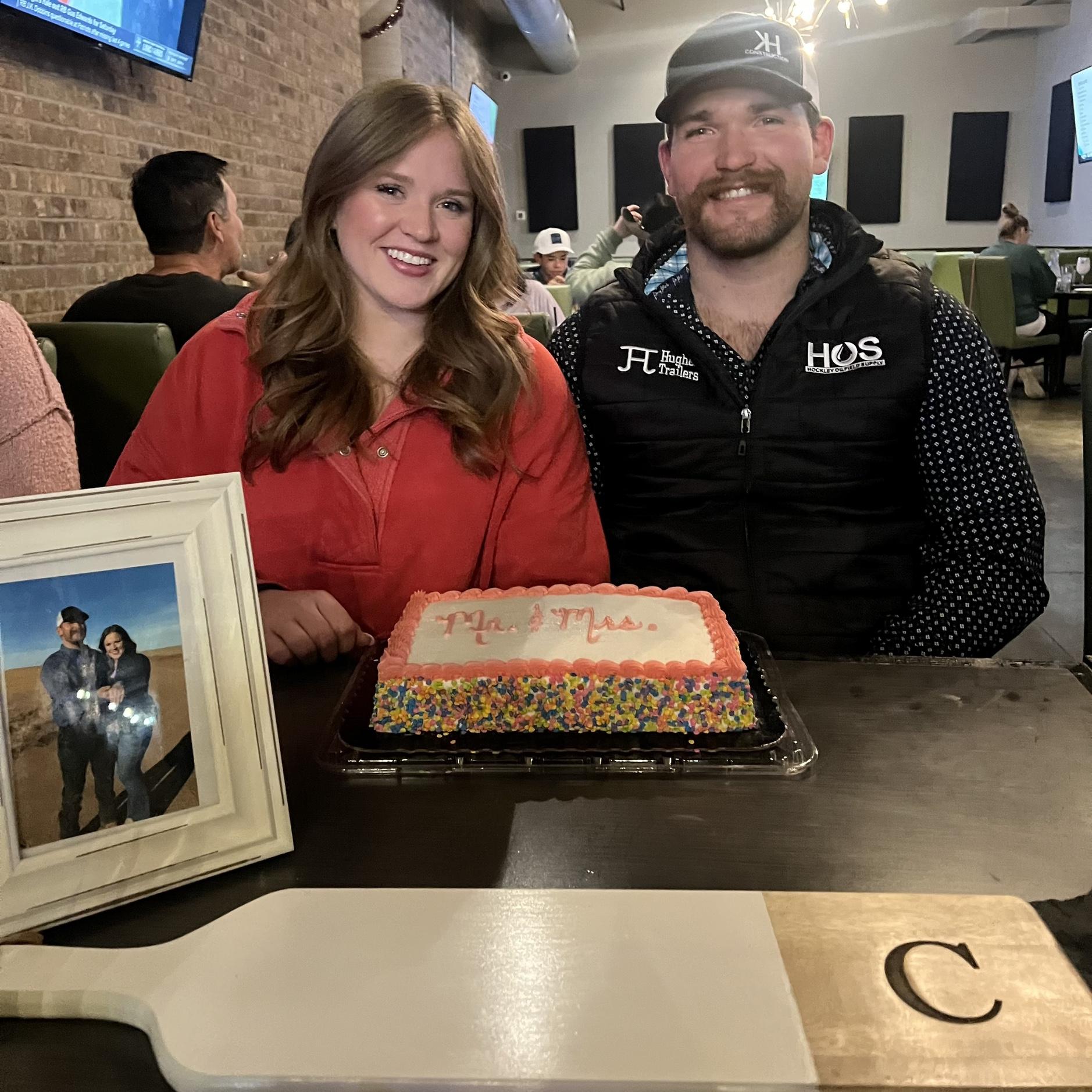 December 27, 2024- Kaitlyn’s mom surprised us with a sweet engagement dinner!