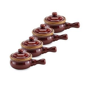 French Onion Soup Crocks with Lids (Set of 4)