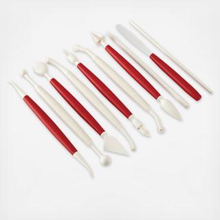 10-Piece Fondant & Gum Paste Decorating Tool Kit