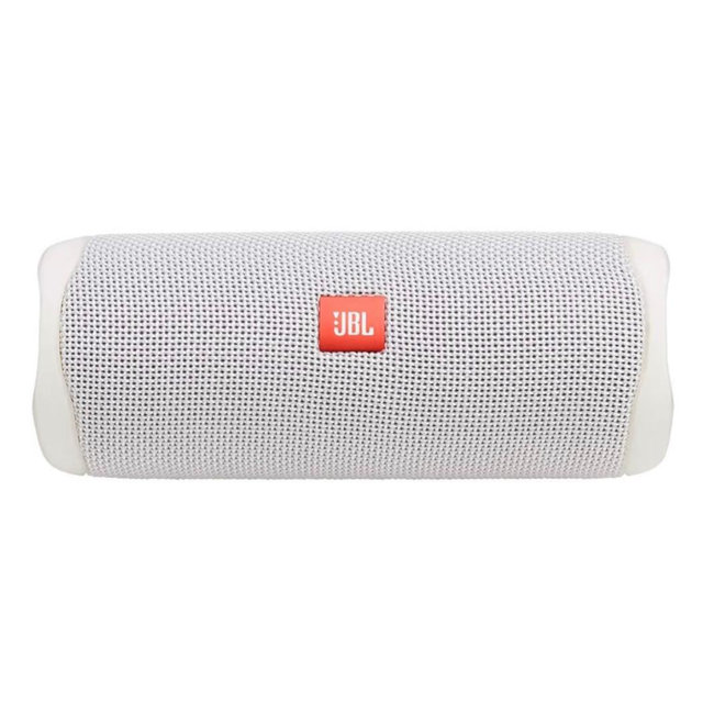 JBL FLIP 5, Waterproof Portable Bluetooth Speaker, White, 3.6 x 3.6 x 8.5