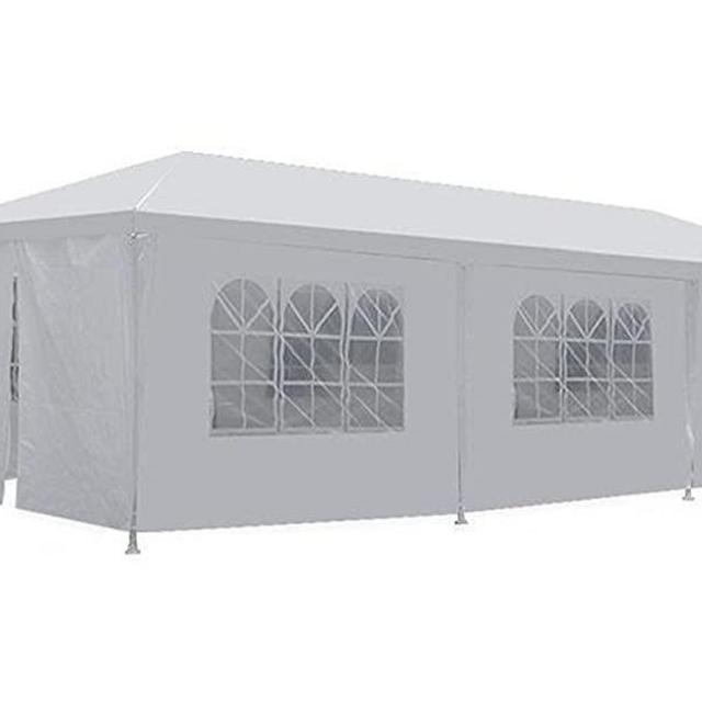 10'x30' White Outdoor Gazebo Canopy Wedding Party Tent 8 Removable Walls -8