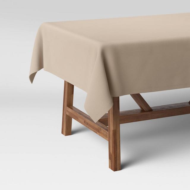 120" x 60" Cotton Solid Tablecloth Natural - Threshold™