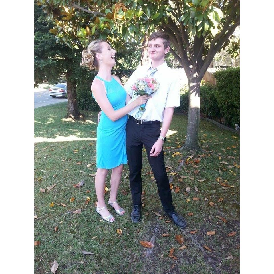 Celebrating before my mom's wedding, 2015