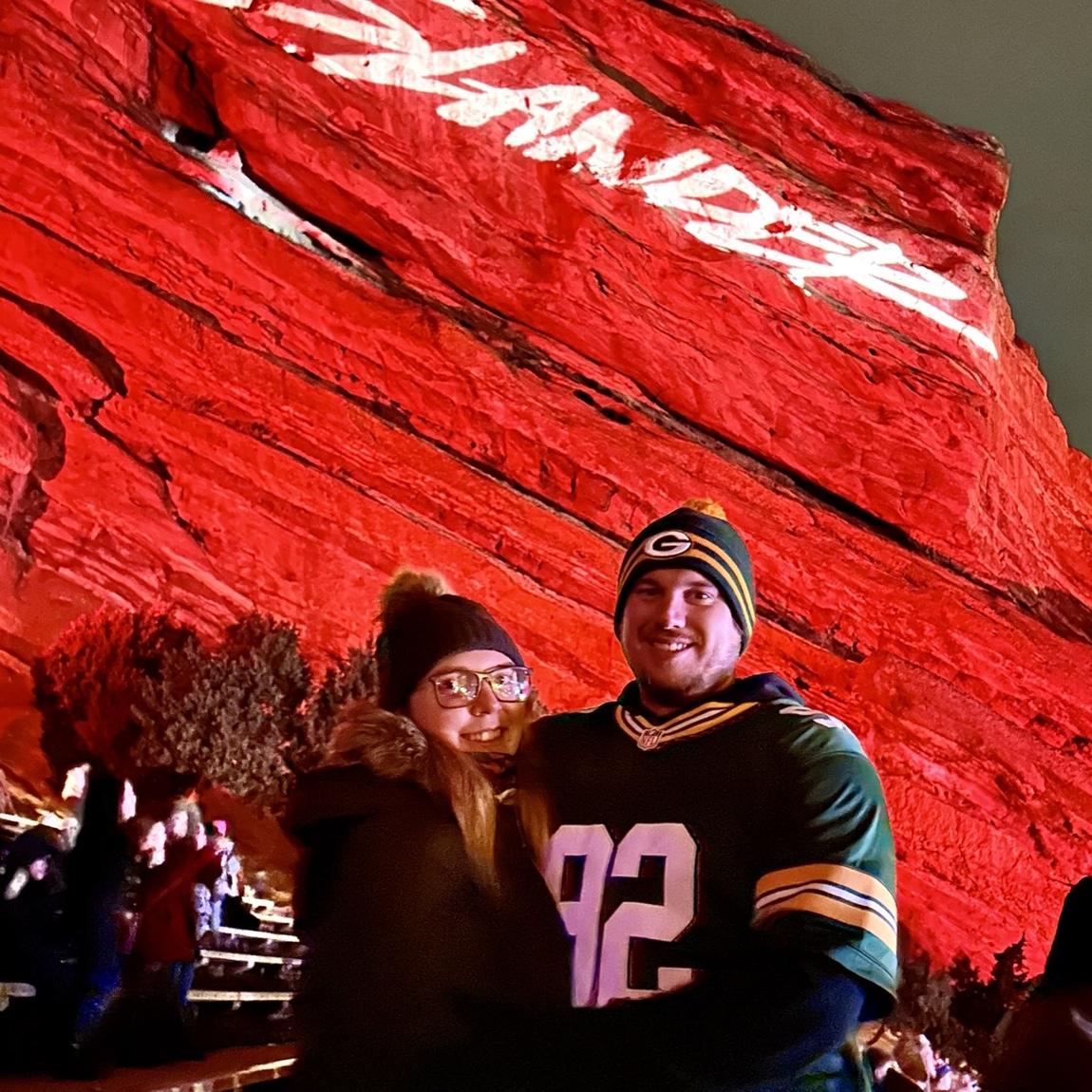EDM show at red rocks in Colorado