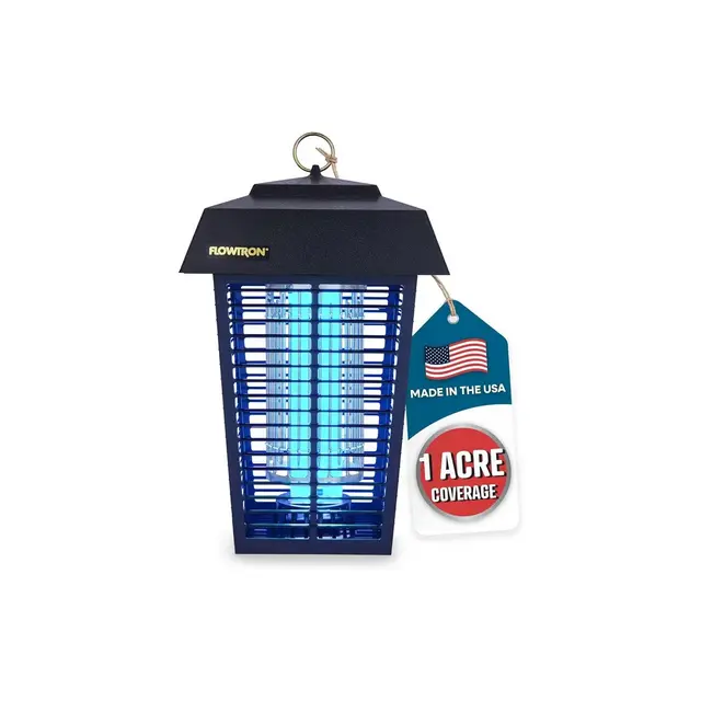 Flowtron 1 Acre Bug Zapper with 40W Bulb & 5600V Instant Killing Grid, Electric Mosquito Zapper