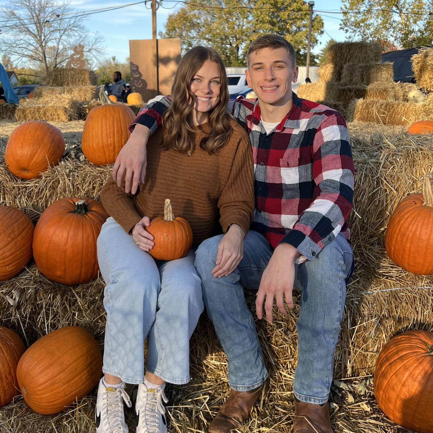 October 2023 - We went to the pumpkin patch for the first time!