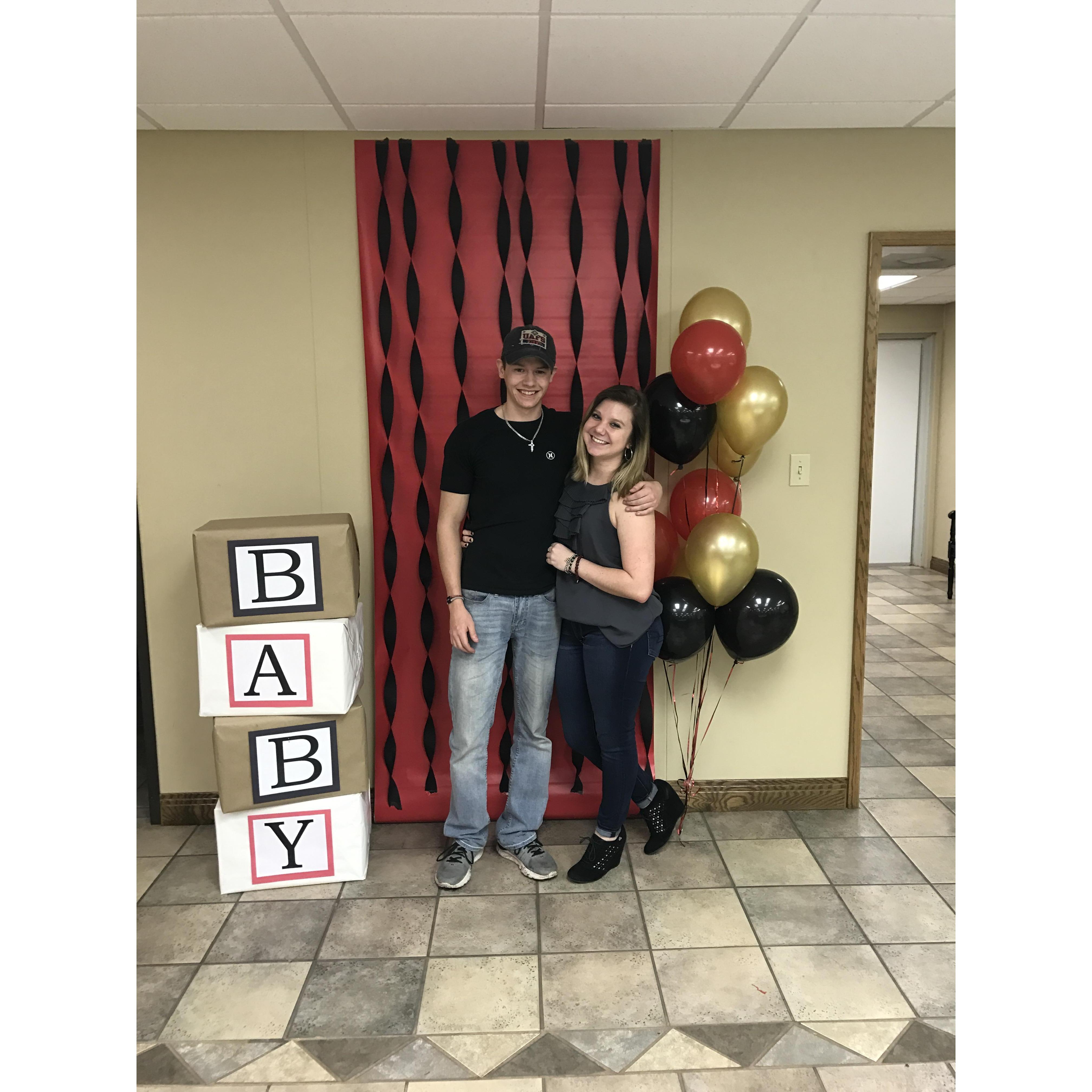 First picture as a couple! (It was a friend's baby shower!!!)