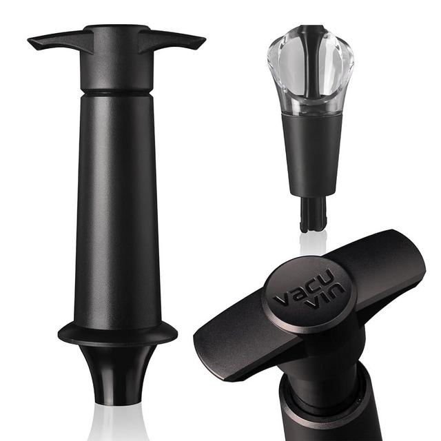 Vacu Vin Wine Saver & Server - Vacuum Pump with Bottle Stopper & Pourer - Preserve Opened Bottle Freshness for Up to a Week with an Airtight Seal - Perfect for Serving and Storing