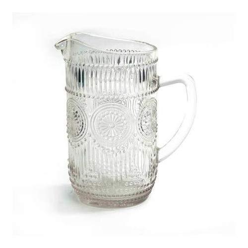 The Pioneer Woman Adeline 1.59-Liter Glass Ice Tea Water Pitcher Bar Drinkware, Clear by Home Comforts