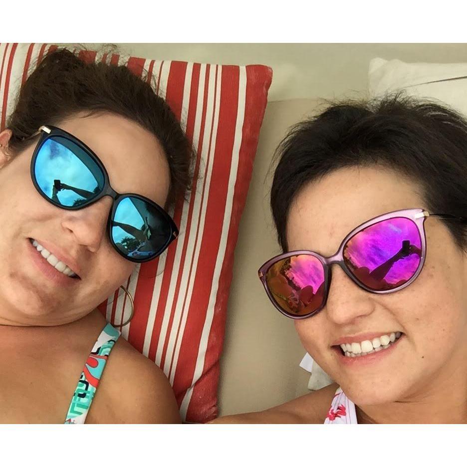 What Jenny and I do best, lying on a beach in Cabo San Lucas with just the girls