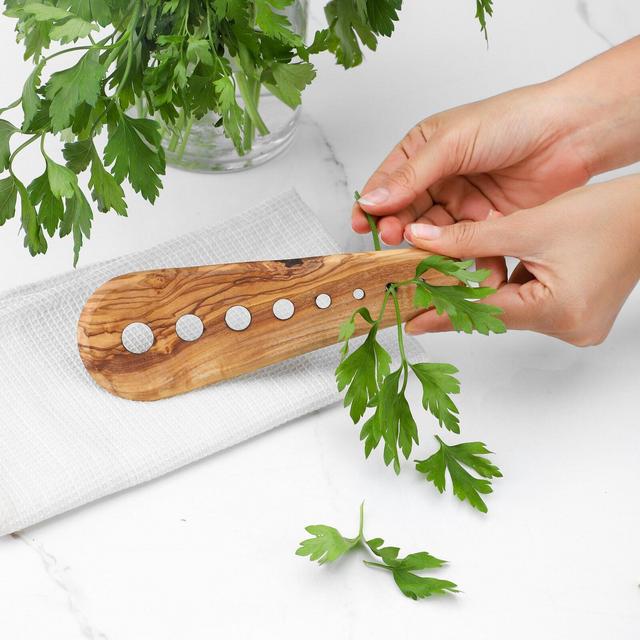 Herb Stripper handmade from Olive Wood/...