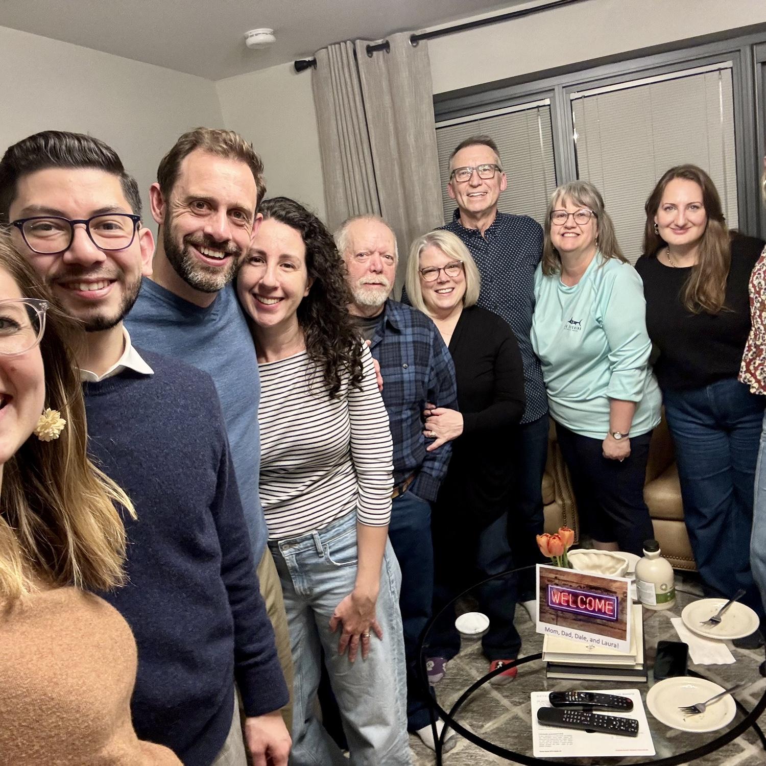 Dinner with friends from the congregation