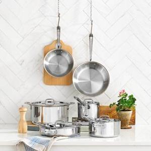 All-Clad - Stainless Steel 10-Pc. Cookware Set