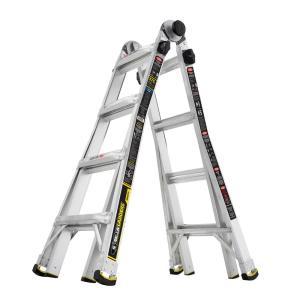 17 ft. MPX Aluminum Telescoping Multi-Position Ladder with 375 lb. Load Capacity Type IAA Duty Rating