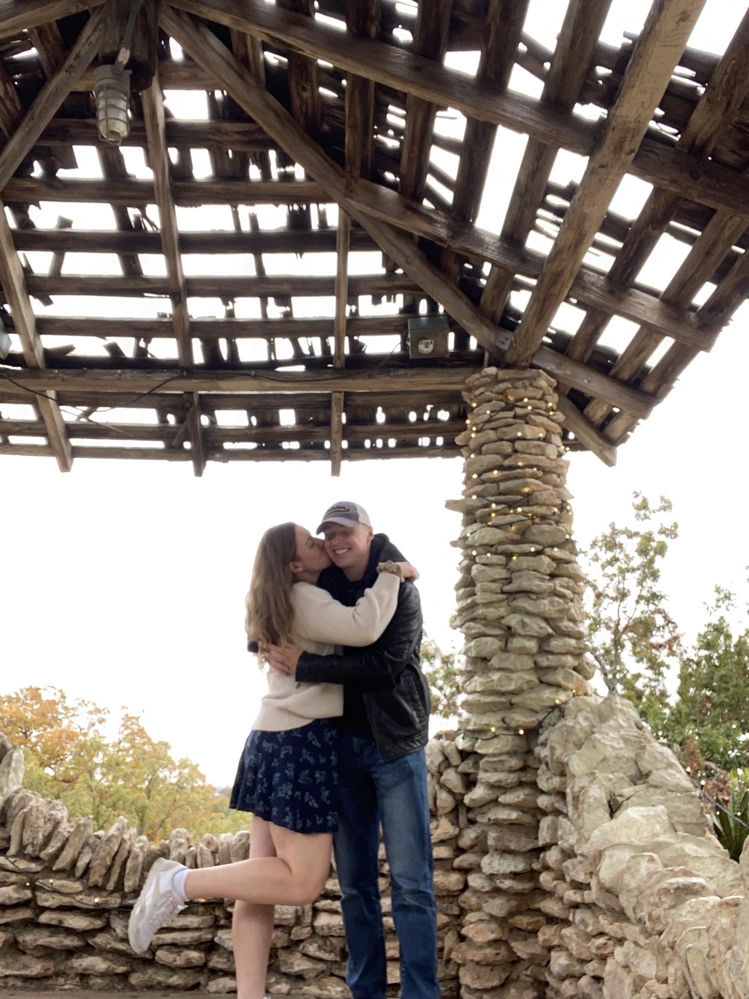 Hugs and kisses for Doms visit to San Antonio!