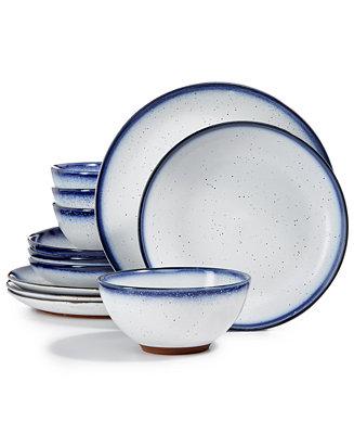 Dip Dye 12-Pc. Dinnerware Set, Service for 4, Created for Macy's