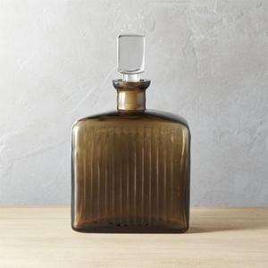 Fume Smoke Colored Glass Decanter