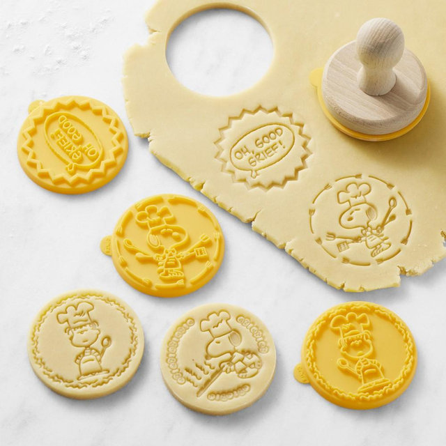PEANUTS™ Chef Snoopy Silicone Cookie Stamps, Set of 4