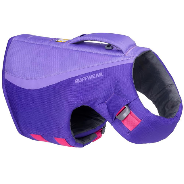 Ruffwear, Float Coat Dog Life Jacket, Premium Buoyancy Swim Vest with Lift Handle, Secure Fit & Reflective Trim, Adjustable Flotation for Swimming, Boating, & Outdoor Adventures, Purple Lily, Medium