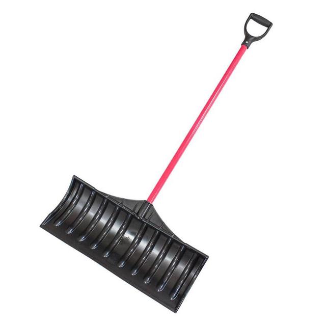 27 in. Fiberglass D-Grip Handle Snow Pusher
