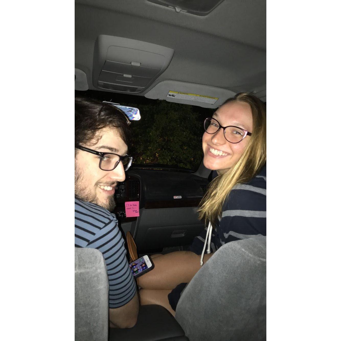 Hannah took this picture in the parking lot of the Forest Hill Malco Theater