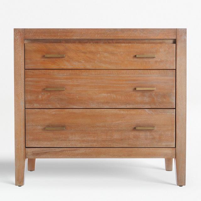 Dawson Grey Wash 3-Drawer Chest
