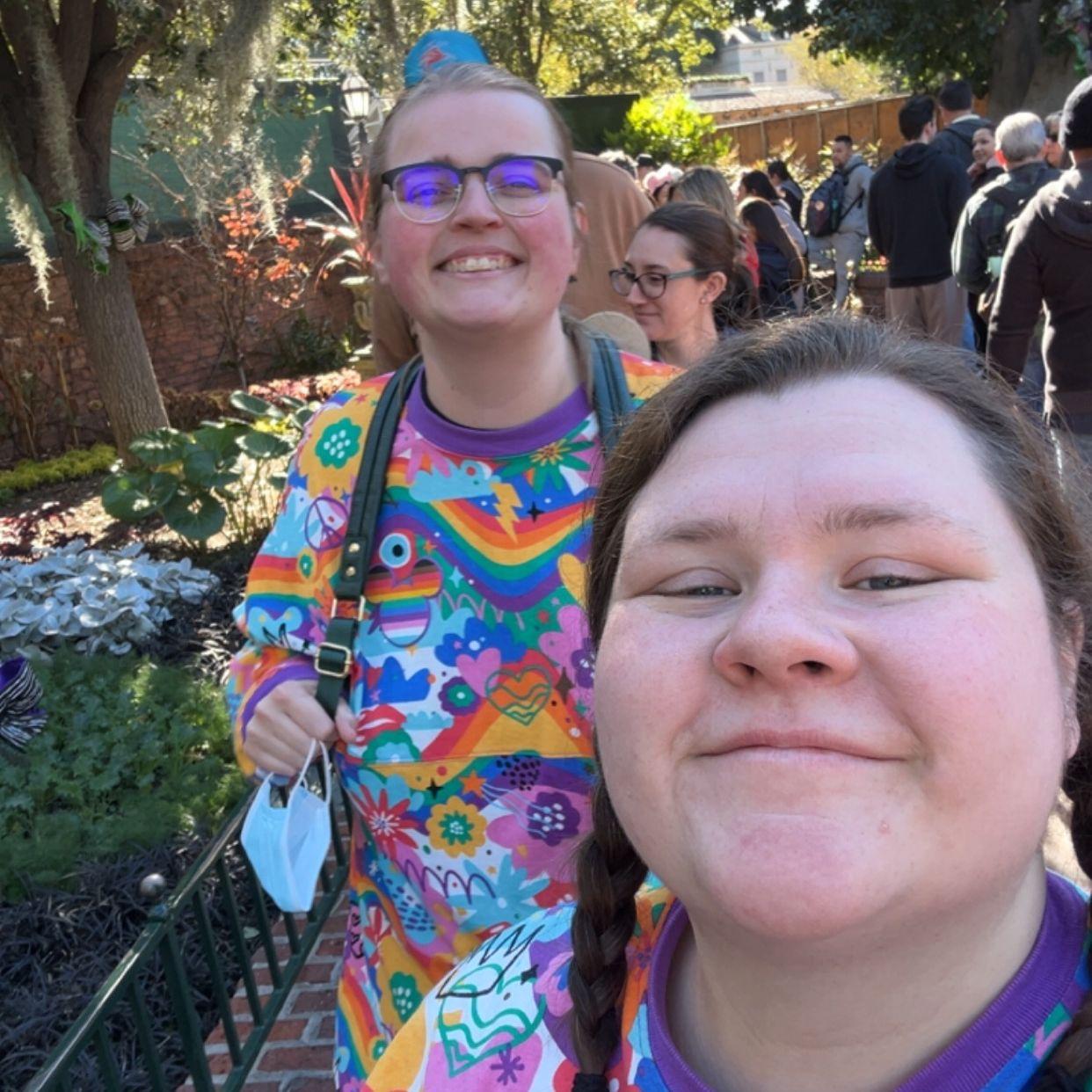 One of many trips to Disneyland for these two.